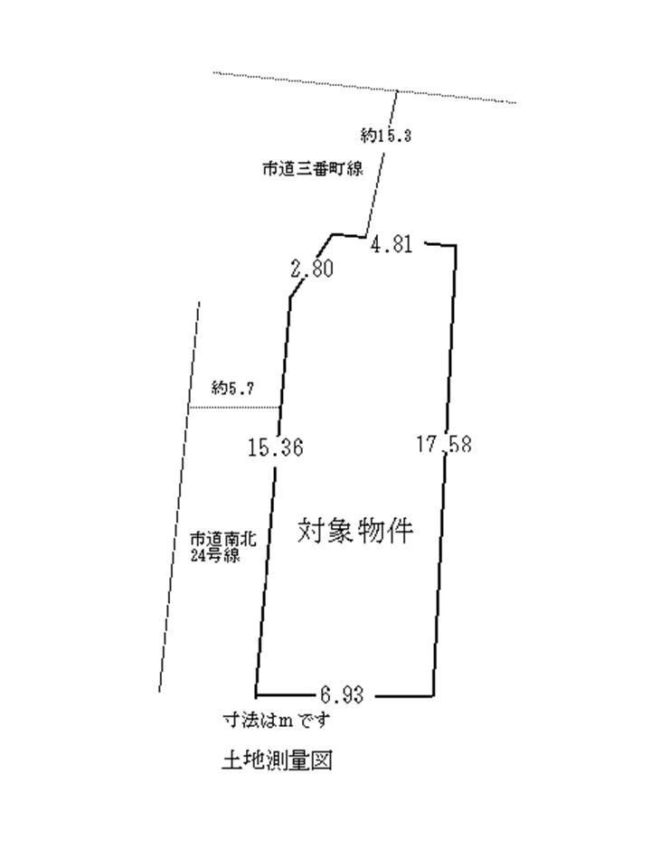 三番町地形図